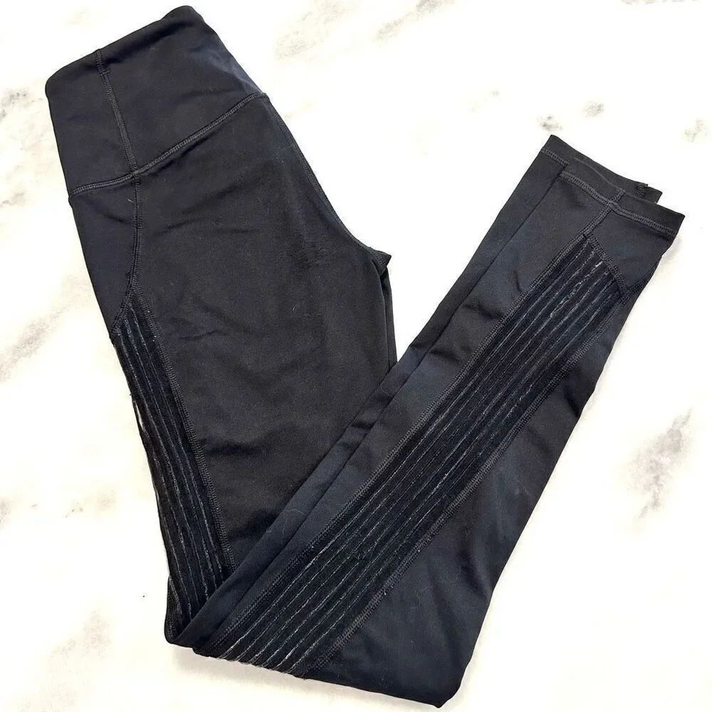 Victoria Secret Sport High-Waisted Seamless Rib Black Compression Leggings XS